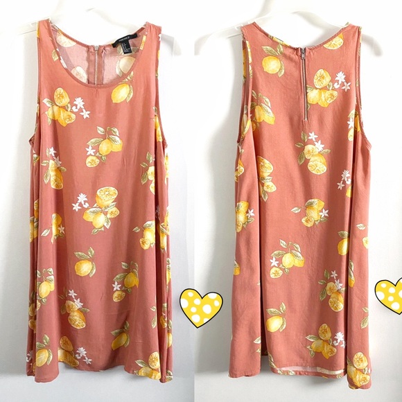 Forever 21 Dresses & Skirts - 🍋F21 lemon floral mini dress/tunic